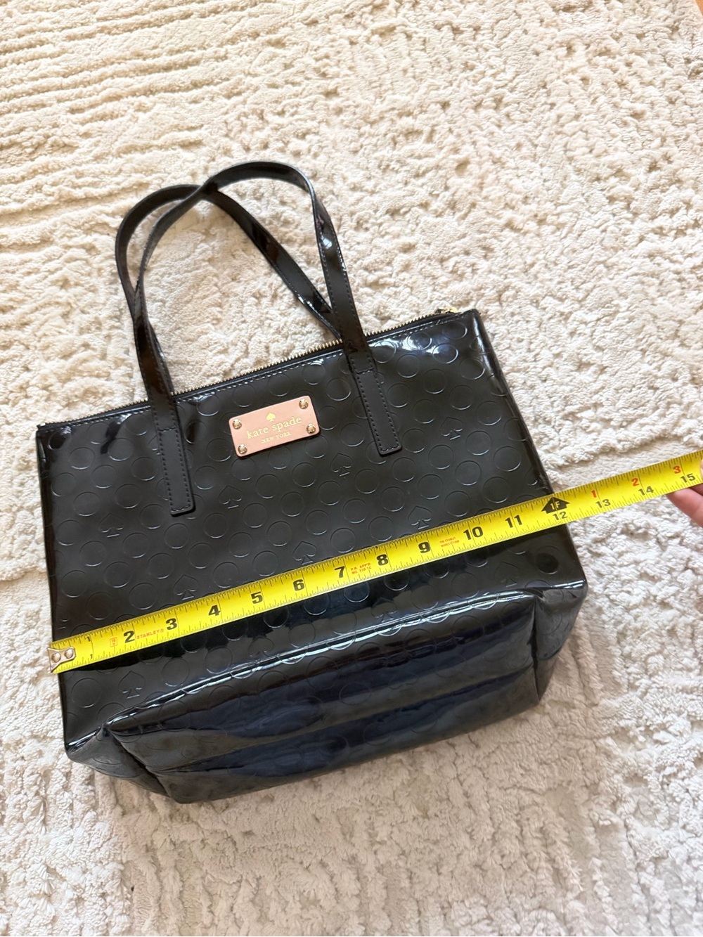 Kate Spade Black Patent Tote Bag - Picture 5 of 5